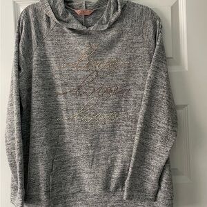 SJS Gray with Gold accents hooded sweatshirt